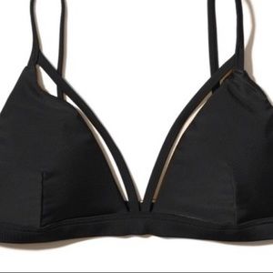 Hollister Black Padded Bikini Top